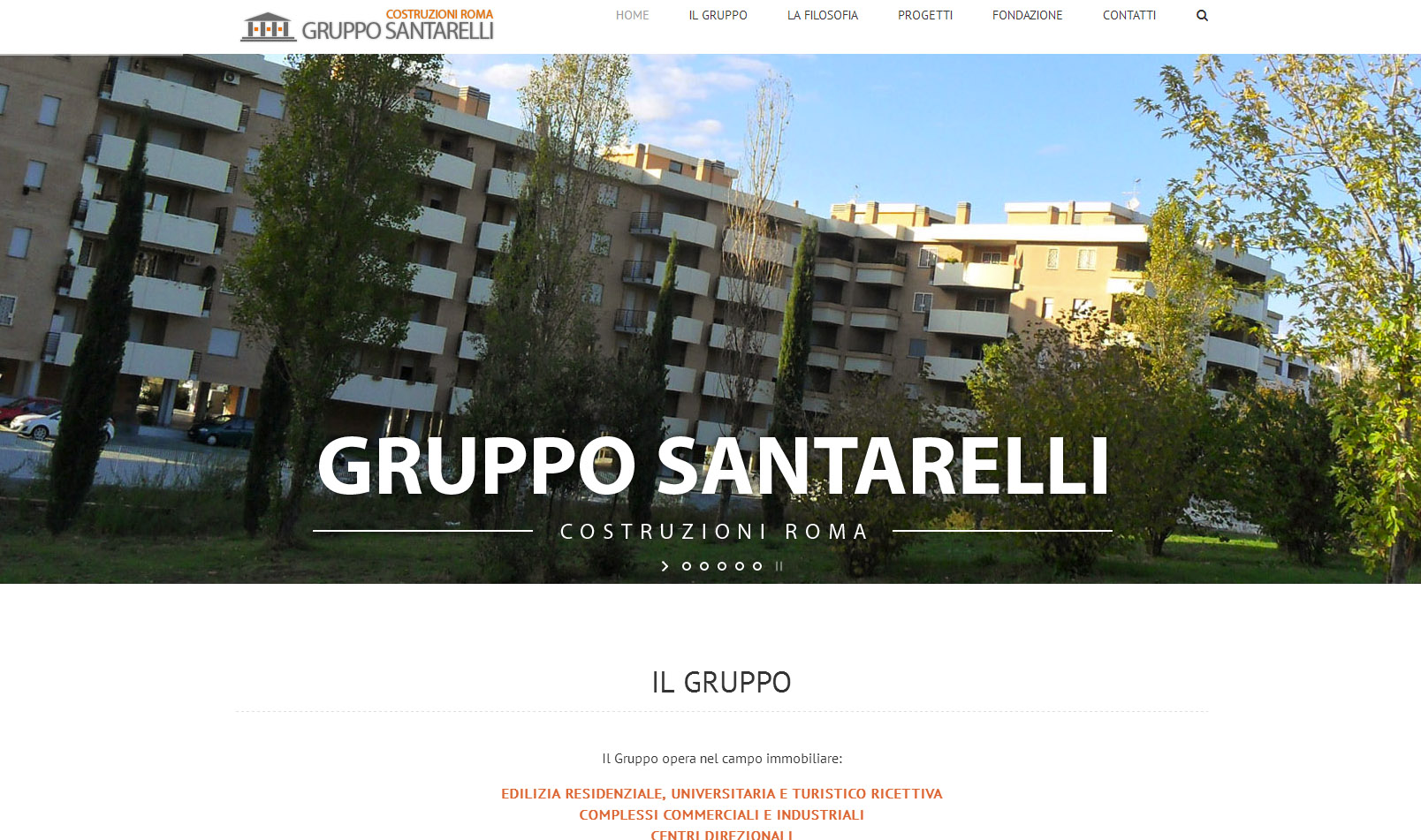 Gruppo Santarelli Roma  – Sito Web