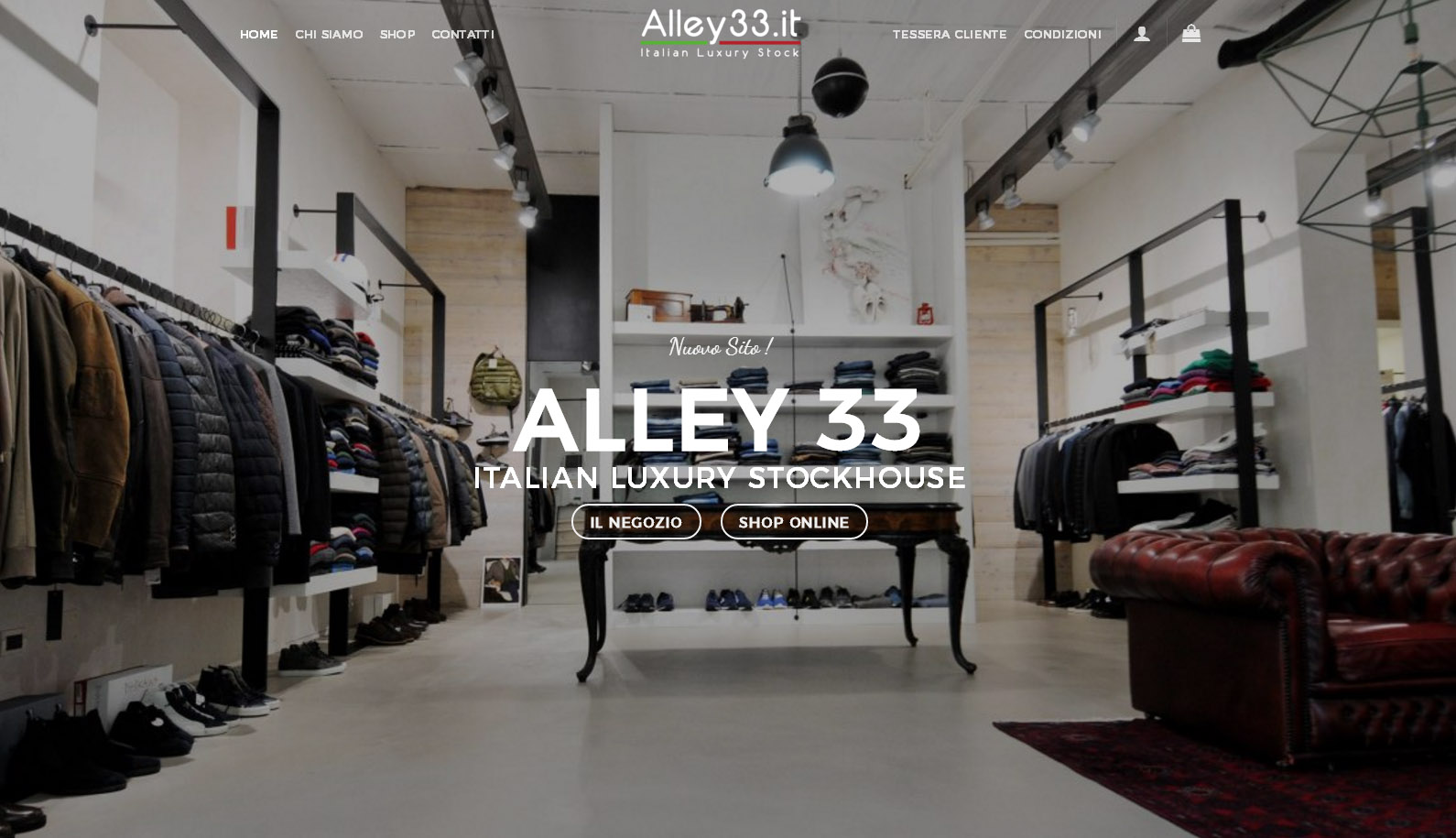 Alley33 – Sito web ecommerce